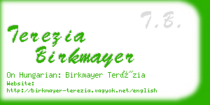 terezia birkmayer business card